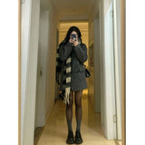 Casual Elegant Women Coat Korean Style Woolen Autumn and Winter Girl Suit Blazer Slim Look Office Lady Jacket