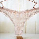Pcs/Lot Floral Soft Lace G Strings Transparent T-Back Underwear Women Sexy Panties Thong Female Seamless Lace Hipster