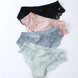 Pcs Cotton Panties Sexy Panty Briefs Lace Panties Women Underwear Lingerie Panties for Female Ladies Floral Pantys