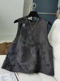 New Chinese Vest Women's Spring 2024 New Retro Jacquard Chinese Wind Plate Buckle Leisure Horse