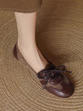Enough Not To Take Off!2025 New Autumn Soft Leather Single Shoes Women Soft Sole Ballet