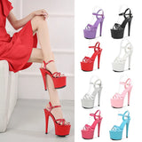 Zingj Leather Sandals Special High Heels Heel Sexy Black Waterproof Platform Hate Day Superb High Slippers Female