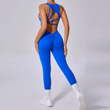 Zingj Jumpsuit Women's Integrated Yoga Sleeveless Fitness Suit Running Sportswear Stretch Tight-Outfit