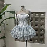 Temperament Chic Fish Bone Waist-Meared Twiggy Girl Dress With The Same Color Pumpkin Anti-Walking