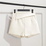 Zingj Shorts Female Summer Dress 2024 New Korean Version Of High Waist A-Word Wide Leg Pants Loose Show Thin Wear Casual