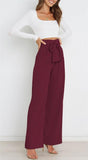 Dress Casual Fashion Wide Leg Bow