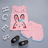 Pieces Cotton Girls Clothing Sets Summer Vest Sleeveless Children Sets Fashion Girls Clothes Suit Casual Floral Outfits