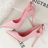 Shoes Patent Leather Women Heels Pointed Toe Woman Pumps Sexy High Heels 2022 Hot Bow-Knot Pumps Women Stiletto