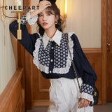 Vintage Korean Blouse Long Sleeve Ruffle Button Up Collar Shirt Loose Ladies Tops Femme Fall 2020 Women