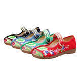 Zingj Shoes Retro Embroidered Cloth Shoes Women's Single Shoes Grandma Shoes Mother-In-Law Shoes Mother