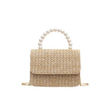 Straw Pearl Cross Body BagOutfit