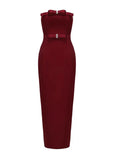 Women's Bag Ass Dress Girl Spring And Summer Burst Open Fork Dress Sexy