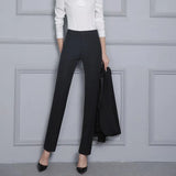 Formal Pants 2019 Autumn High Waist Ladies Straight Office Trousers Work wear Big Plus Size S~4XL 5XXXXXL Pantalon