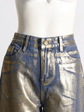 Zingj Straight Leg Jeans For The Spring 2024 New Retro Trend Wide-Leg