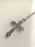 Vintage Baroque Cross Necklace- Outfit
