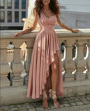 Solid Color Shoulder Split Long