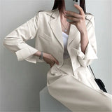 Zingj Jacket Female Spring And Autumn 2024 New Korean Version Of The Korean Fried Street Design Sense Small White Casual Small Suit