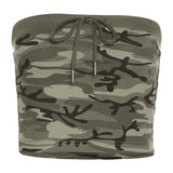 Summer New Women's Fashion Hottie Sexy Camouflage Tective With Breast Vest With Thin