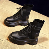 Women Fashion Autumn and Winter Nude Boots 2022 New Casual Women Shoes Short Boots Woman British Style Botas De