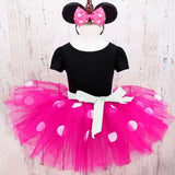 Dot Baby Girl Christmas Santa Dress Cartoon Snowman Print Tutu Red Long Sleeves Toddler Xmas Party Dress New Year