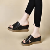Zingj Heel Slippers Women Wear 2024 Summer New Open Toe Cross Waterproof Table Thick Bottom Cool