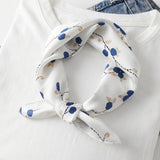 Square Silk Scarf Women Fashion Print Small Neck Scarfs Office Lady Hair Band Foulard Hand Kerchief Female Bandana