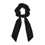 scrunchie hair ties Scarf Elastic Hair Rope for Women Hair Bow Ties Scrunchies Hair Bands Flower Print Ribbon