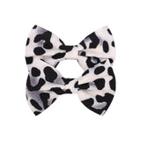 Leopard Knitting Hair Clip Cute Bowknot Hair Clips Handmade Hairpins Barrettes For Girls Headwear Kids Hair