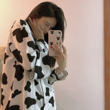 Ruffles Patchwork Pajama Sets Long Sleeve Tops Full Length Pants Slim Gentle Sleepwear Cozy Fashion Lounge Females