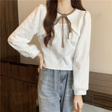 Zingj Mm200 Jin Splicing Temperament Women's Long Sleeve Jacket Autumn New Thin T Shirt Large Size Women's Bottom Shirt-Outfit