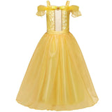 Girls Party Princess Dress Baby Girls Summer Elegant Long Sleeve Blue Dresses Birthday Party Fantasy Ball