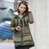 Large Size Down Cotton Coat Fat MM Students Pregnant Women In Long Cotton-Padded Clothes Female 200 Jin Loose Cotton Coat-Outfit
