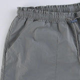 Low-rise Straight-leg Multi-pocket Overalls Pants-Outfit