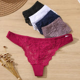 Lace G String Women Sexy Thongs Women Low-Waist Female Underpant Hollow Out Breathable T-back Underwear Lingerie