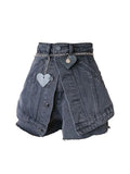 Denim Shorts Y2k 2022 New Summer Fashion Casual Vintage High Waist Streetwear Harajuku Washed Jeans Shorts With