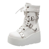 And Knight Boots 2025 New Large-Size Punk Style Handsome Thick Bottom Women