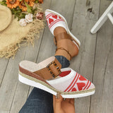 Women's Sandals 2025 Summer New Flat Bottom Slope And Pointed Casual Women's Cool Slippers