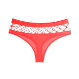 New Women's Underwear Panties Sexy High Elastic Thong Middle-waist Hollow Out Breathable Comfortable Fashion