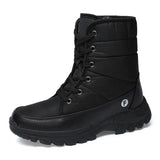 Outdoor Men Boots Winter Snow Boots For Men Shoes Thick Plush Waterproof Slip-Resistant Keep Warm Winter Shoes Large Size