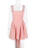 Backless Bow Mini Dress-Outfit