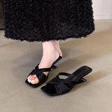 Women 2025 New Wearing Fashion High-End Silver Heels High Heels Summer With Skirt Cool Drag