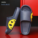 Flip Flops for Couples Smile Face Slippers EVA Fashion Slides Women's Shoes Bathroom Slipper Floor