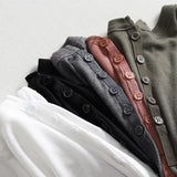 Thin Sexy Elasticity T Shirt Women T-Shirt Long Sleeve Tshirt 2021 Button V Neck Tops Summer Korean Fashion Clothing