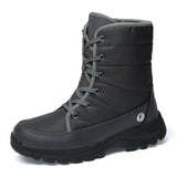 Outdoor Men Boots Winter Snow Boots For Men Shoes Thick Plush Waterproof Slip-Resistant Keep Warm Winter Shoes Large Size