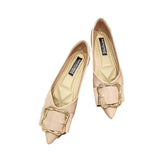 Shoes Children's New Spring 2025 Sharp-Pointed Light-Mouthed Single-Shoe Red Wedding Shoes Mother Soft-Soled Bean