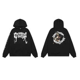 Brand Sweater Keel Smoke Couple Skull Men And Women Loose High Street Pure Cotton