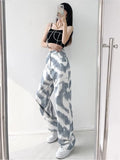 Women Loose Vintage Pants Girl Fashion Harajuku Baggy Jeans Casual Funny Clothing Ins Gothic Trousers Summer Straight