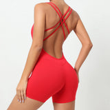 Zingj Beautiful Back Peach Hip Yoga Pants Without Embarrassment Hip Tight Sports Jumpsuit With Buttock Fitness Pants Women-Outfit