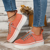 Zingj Size Thick Sole Single Shoes Female 2023 Spring And Autumn New Diamond With Platform Platform Sports Wind Casual