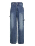 blue 2000s cargo pants with